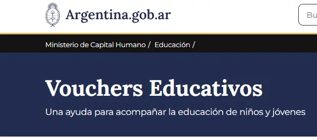 Inscripción abierta para Vouchers educativo 2026