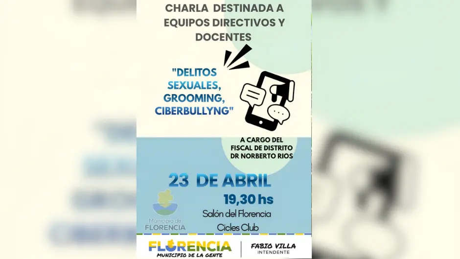 Charla destinada a Equipos Directivos y docentes