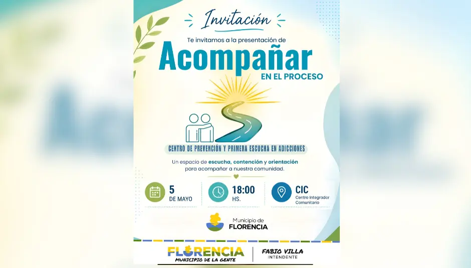 Presentan “Acompañar en el Proceso” el nuevo espacio de Prevención y Primera Escucha en Adicciones