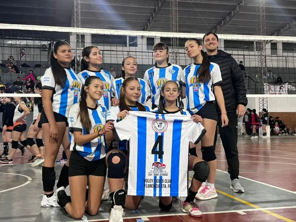 El vóley Sub-16 del Florencia Cicles Club debutó con puntaje ideal en Chaco