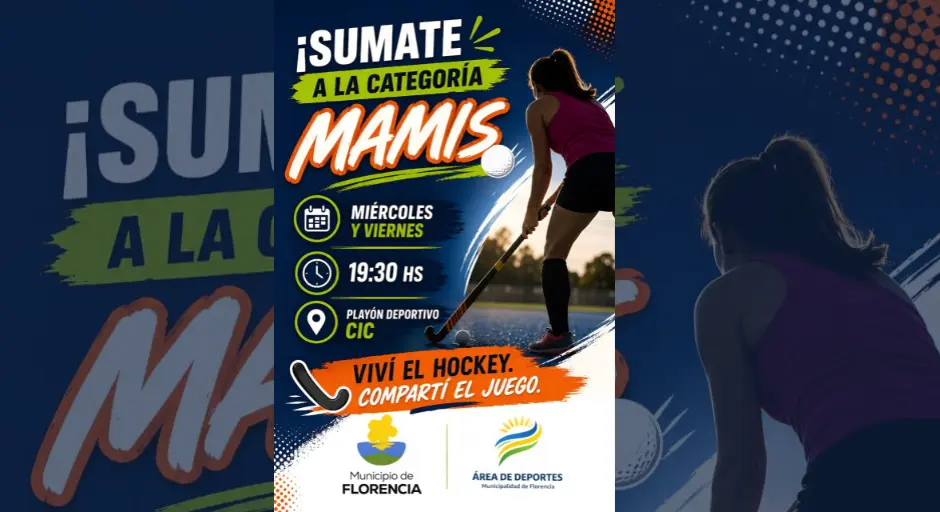 Convocatoria abierta: el Municipio de Florencia suma la categoría Mamis a las prácticas de hockey