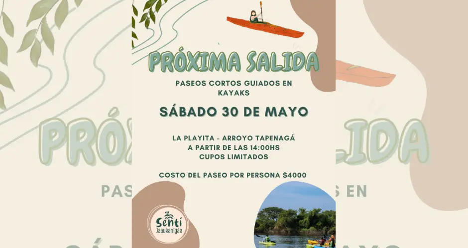 Sentí Jaaukanigás organiza una jornada de paseos cortos guiados en kayak