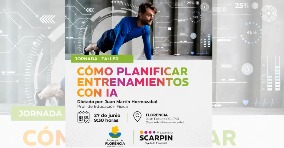 Florencia dictará un taller gratuito sobre planificación de entrenamientos con Inteligencia Artificial